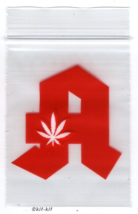 100 Zip-Tüten 60 x 80 mm "Apotheke"