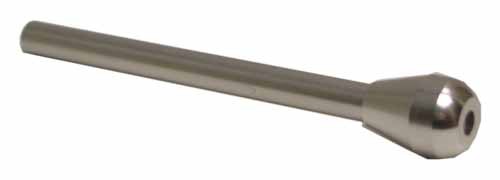 Ziehröhrchen Alu mit Knubbel, silber