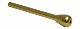 Ziehröhrchen Alu mit Knubbel, gold