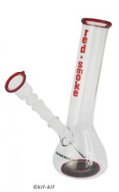 Glasbong 14,5 mit Bauch "Red Smoke" ca. 24 cm