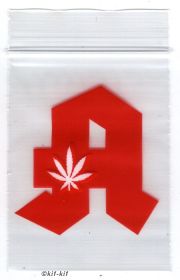 100 Zip-Tüten 60 x 80 mm "Apotheke"